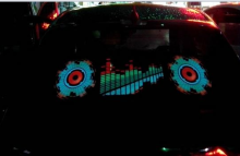 60* 30cm--house car music rhythm lamp  car equalizer  car
