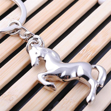 wholesale promotional metal horse keychains