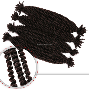 Afro Spring Twist Crochet Braids Synthetic Hair Extension Afro Kinky Twist For Women