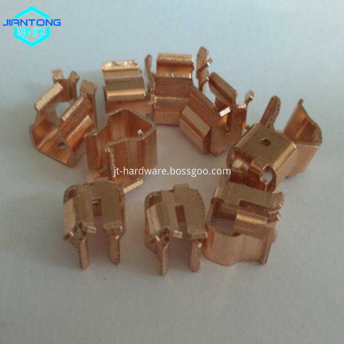 custom copper stamping contact small precision stamping part (2)