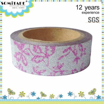 Heat-Resistant Glitter Adhesive Tape For Decoration For School And Office Decoration