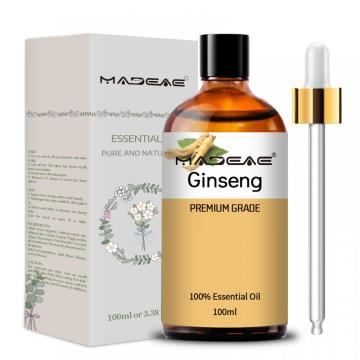 100% alto efectivo de crecimiento del cabello Ginseng Aceite esencial Pérdida contra el cabello Renovación de cabello rápido
