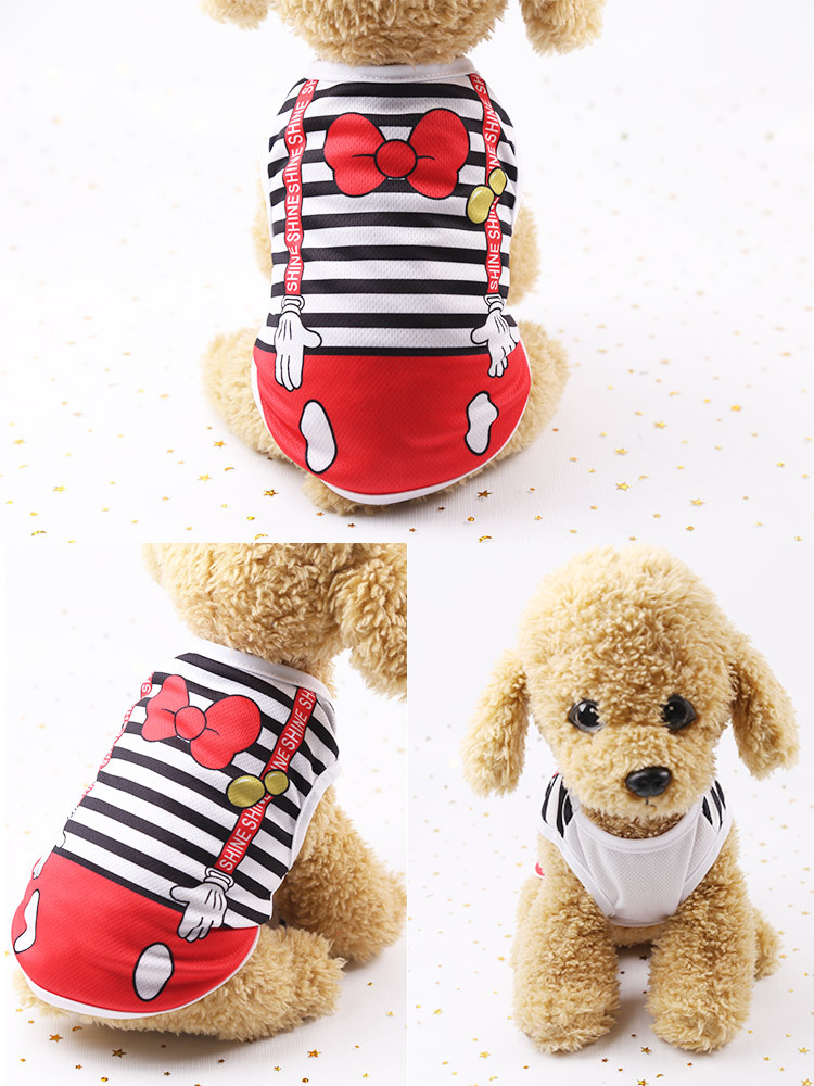 Hot Sell Wholesale Pet Vest Summer Teddy Bichon Beautiful Dog Clothes Cat Clothes Mesh Breathable Vest