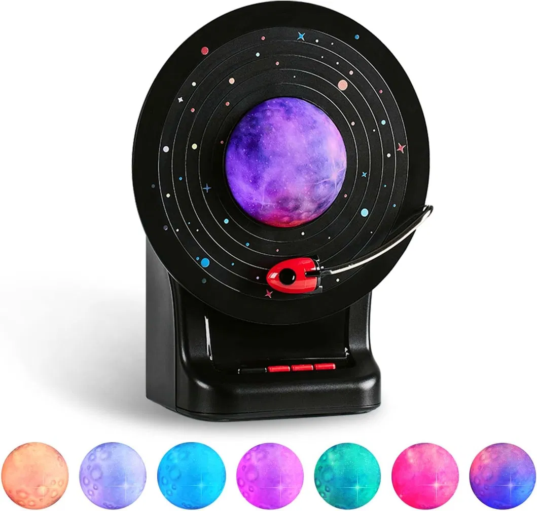 Dimmable 3D Moon Lamp Bluetooth Speaker for Kids and Adults
