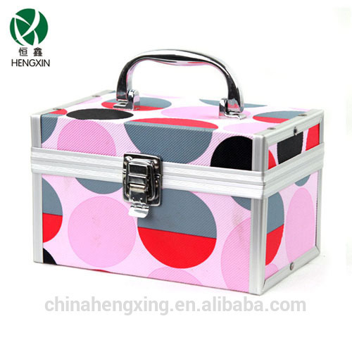 good quality makeup case beauty cosmetic case beautiful pattern boxup case