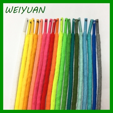 Multi colored braided cotton draw cord supplier