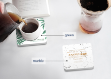 Custom Print Water Absorbent Diatomite Coasters