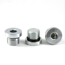 M18 Steel Galvanized Hex Socket Soil Pipe Plug Screws - DIN 908