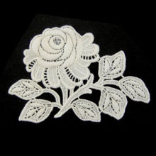 Venice Lace Applique, Rose Flower Design, Various Designs are Available