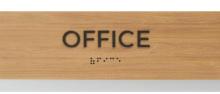 Office Sign With Braille