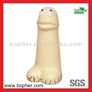 pu stress penis with keychain