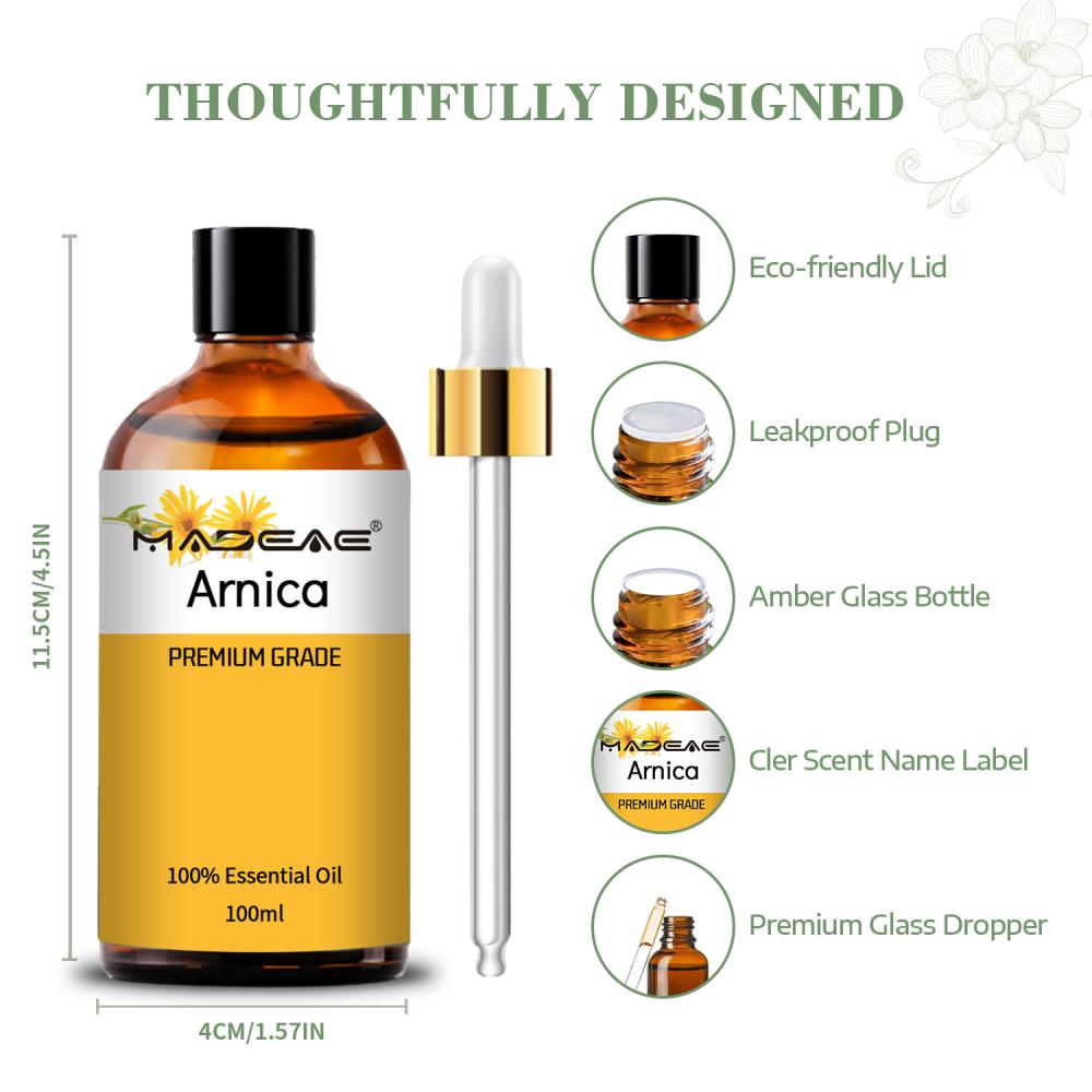 Prezzo all&#39;ingrosso Arnica Oil Organico Olio essenziale arnica naturale puro