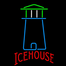 Ice House Light House Art Neon Sign
