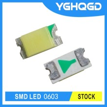 SMD LEDサイズ0603温かい白