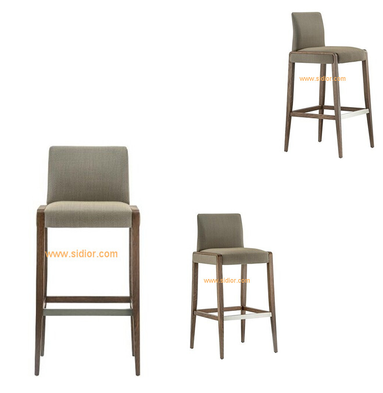 (SD-1008B) Modern Hotel Restaurant Club Furniture Wooden High Barstool Chair