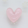 Light Color Transparent Flat Back Heart Shaped Resin Beads DIY Craft Decor Cabochon Phone Shell Scrapbook Ornaments