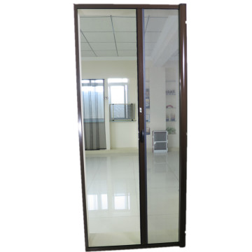 Wind resistant horizontal sliding screen door