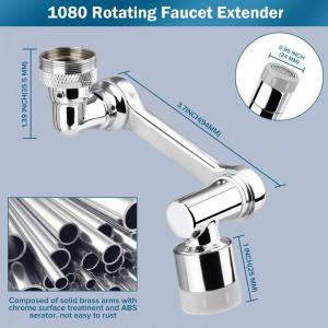 1080 ° Faucet Extender, 1080 Aerador de torneira de extensão giratória robótica giratória