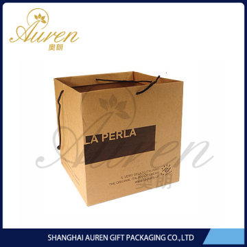 china supplier Kraft Paper Gift Bag with Twist Paper Handle