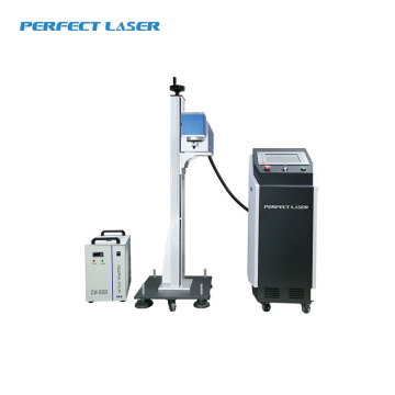 Glass Tube CO2 laser marking system laser printing machine on plastic