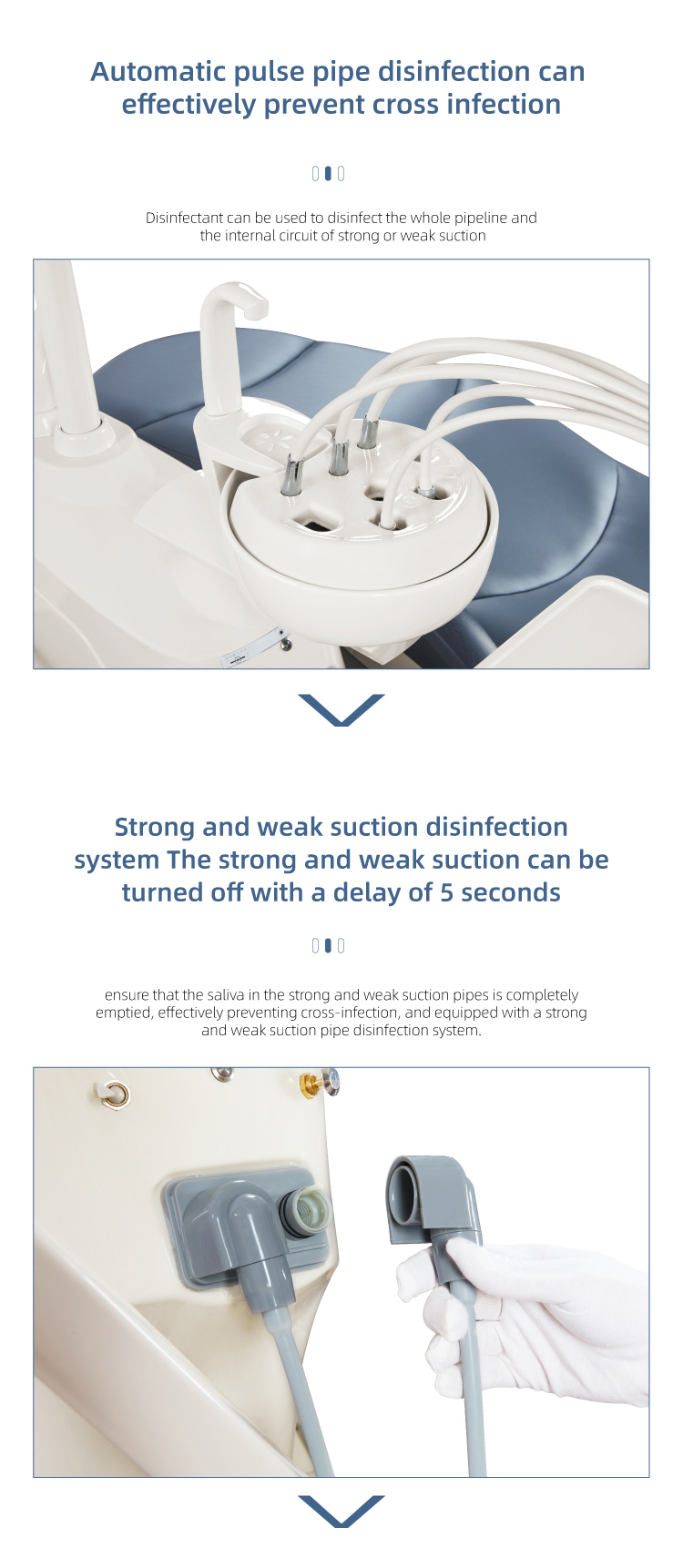 Manufacturer Dental Pressur Molding Unit With LED Sensor Light