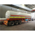 Lita 54000 LPG gesi tanker nusu trailer