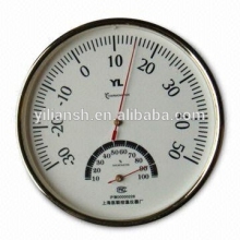 Dial type bimetallic thermometer with humidity