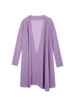 Women's Knitted Lurex Raglan Open Front Cardigan