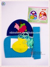 Creative felt craft handbag , DIY kids & childrens handbag , craft bag