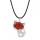 Rouge Jasper Luck Fox Collier pour femmes hommes guérison énergie cristal amulet animal pendant bijoux de pierres précieuses