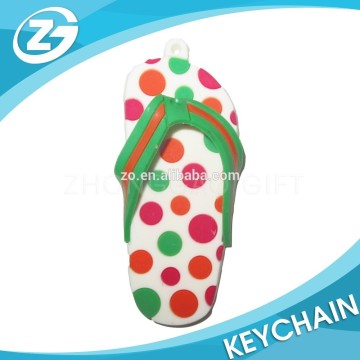 cute custom slipper pvc keychain