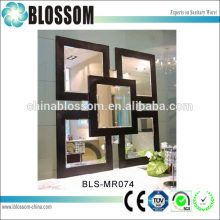 modern mirror grid 3d wall art decorations