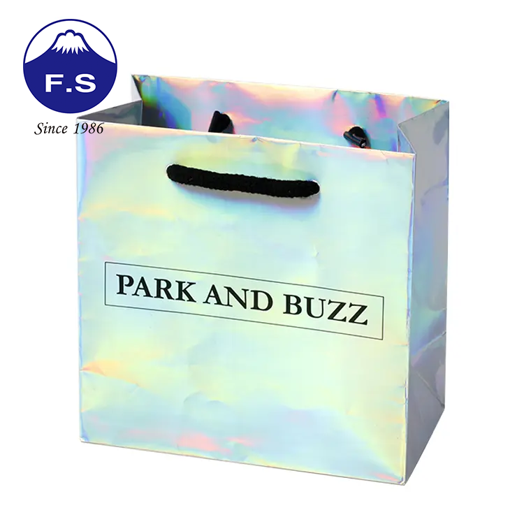 Glossy Colorful Shinny Paper Gift Packaging Wholesale Cheap Printed Bags