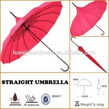 Windproof auto open straight Golf umbrella and ODM red golf umbrella