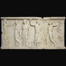 3d Relief Marble Carving Ancient Greek Art Wall Man Statue Sculpture