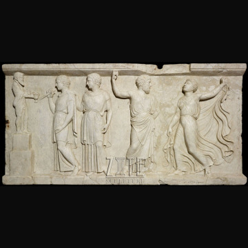 3d Relief Marble Carving Ancient Greek Art Wall Man Statue Sculpture