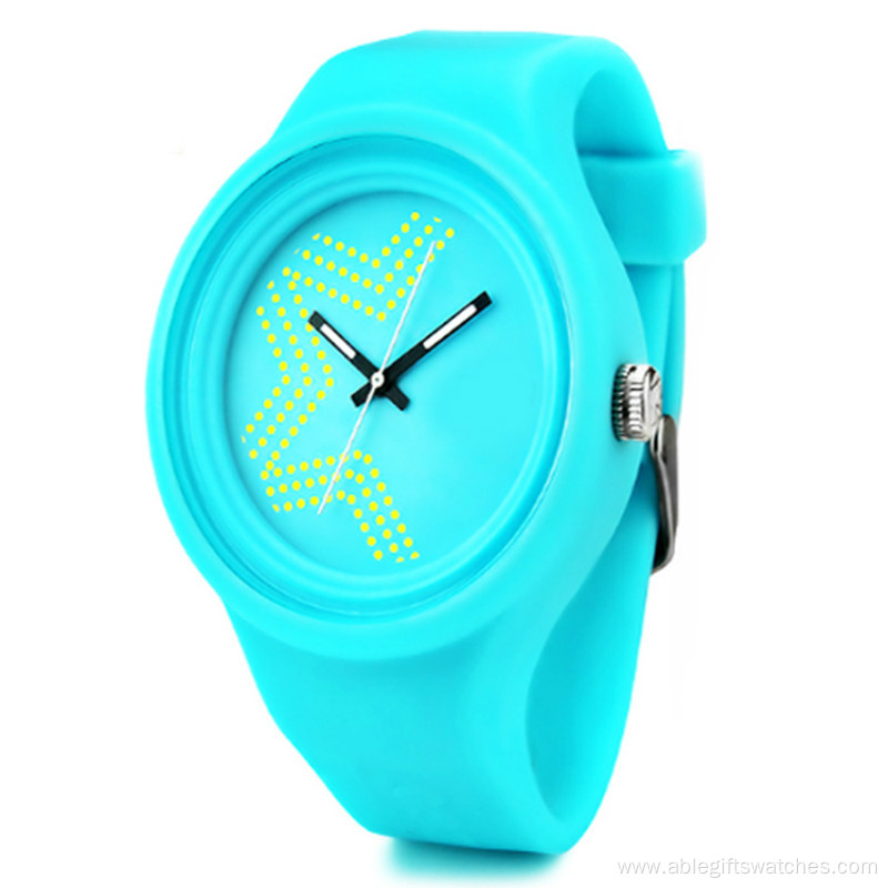 Children Cool Jelly Silicone Strap Quartz Analog Watch