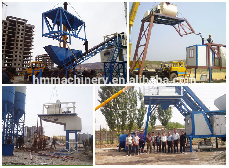 HZS25 Concrete Batching Plant with Good Quality and Low Cost