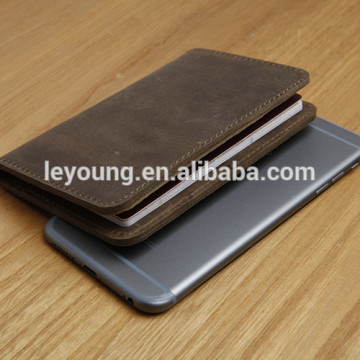 Wholesale leather passport Wallet custom travel passport holder