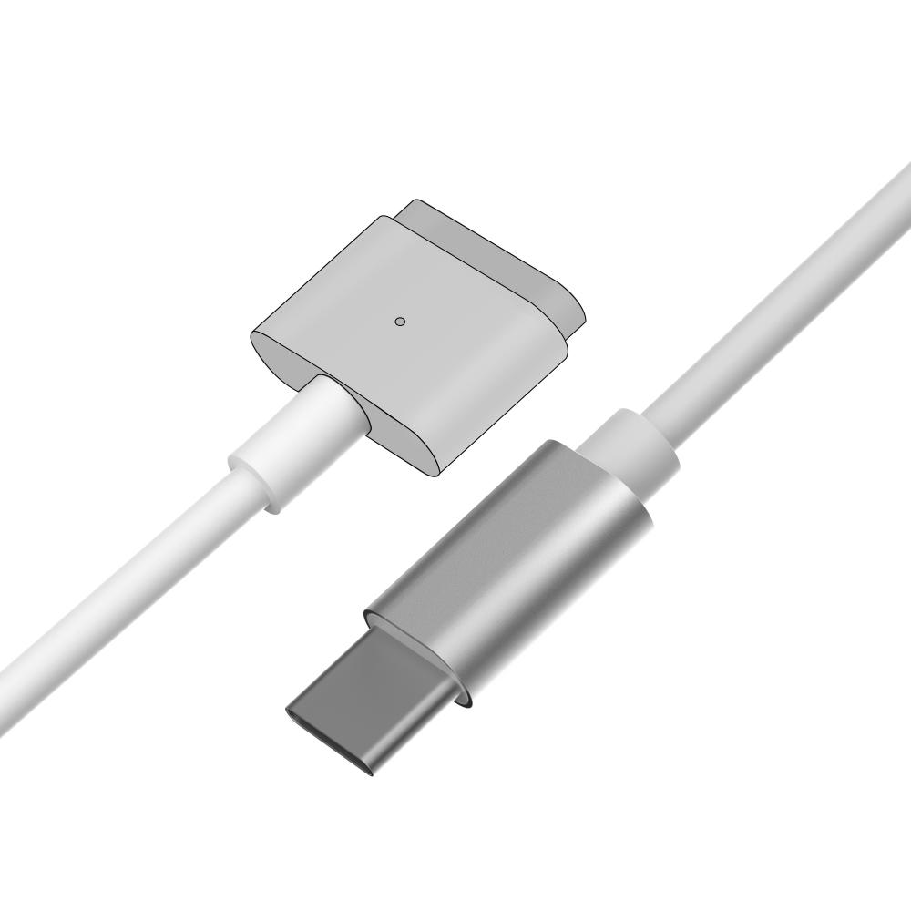 5 دبوس DC CORM CABLE T-Style Plug Fast Charging Power Adapter DC Cables for Magsafe2 Tablet