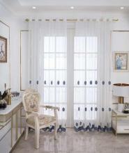 Factory European Style Embroidery Curtain
