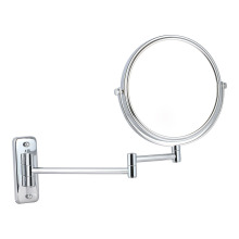 Round two-arm wall makeup mirror