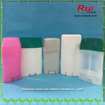 Plastic empty container, deodorant stick container