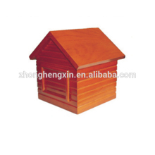 Wooden dog house cremation urn