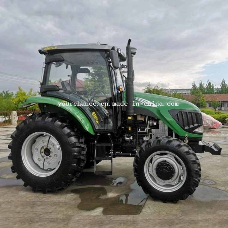 High Quality Enfly Brand 80HP 85HP 90HP 95HP 100HP 110HP 4X4 4WD Big Agriculture Wheel Farming Tractor with Td Bype Big Chassis for Sale