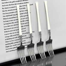 Creamy White Handle Dinner Fork