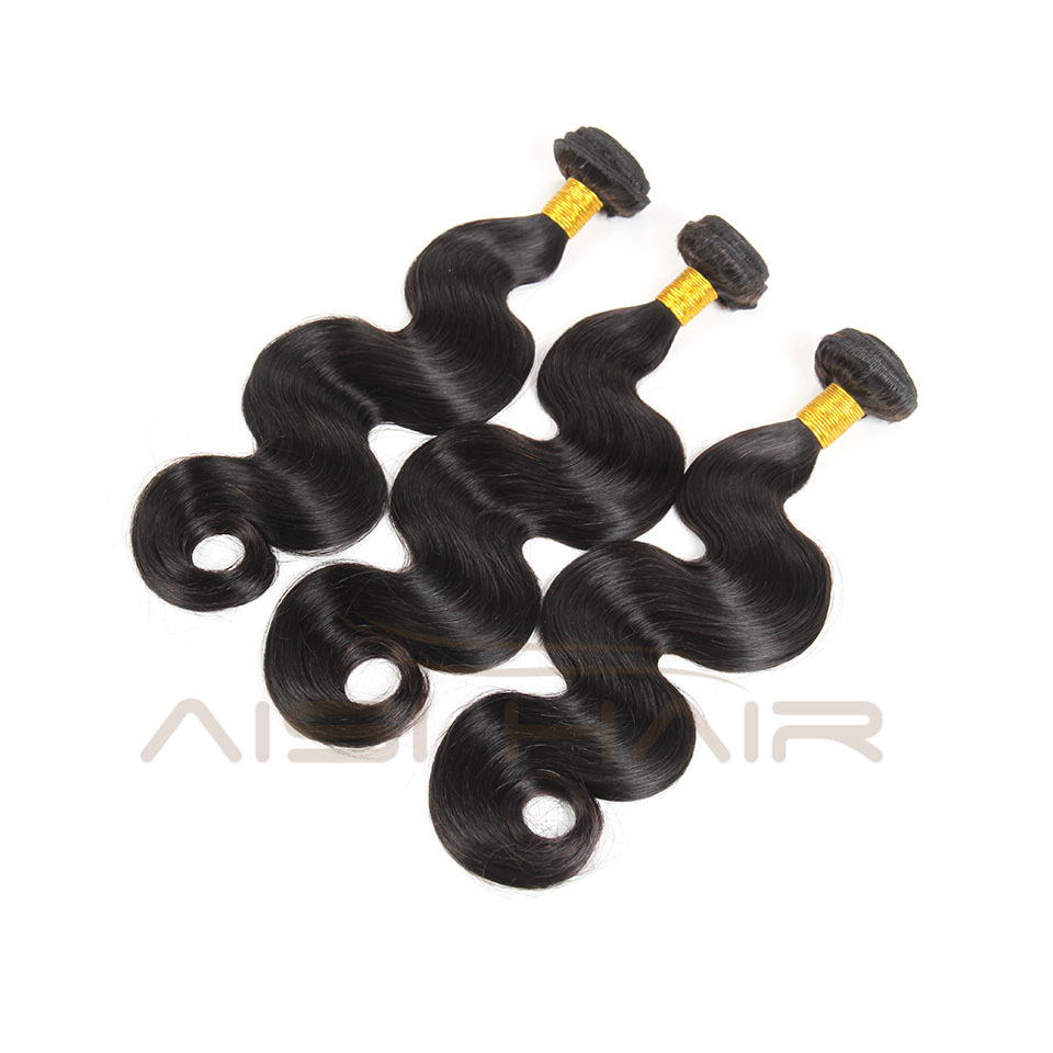 Aisi Hair Cheap Body Wave Hair Supplies 20 inch Single Donor Brazilian Hair Weave 3 Bundles