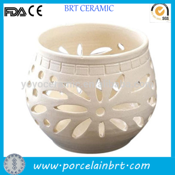 Hollow ceramic candle holder christmas gifts for business clients
