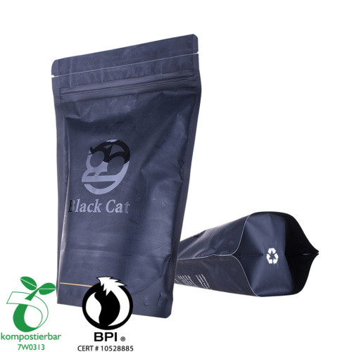 Bio paper coffee bean pack printed with valve