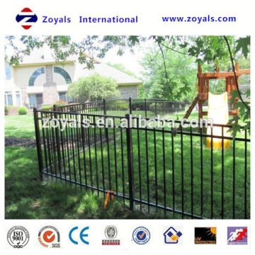 aluminum ornamental tubular garden fence manufacturer with ISO 9001